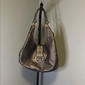 Apt. 9 Elegant Black Hobo Bag with Gold Accents
